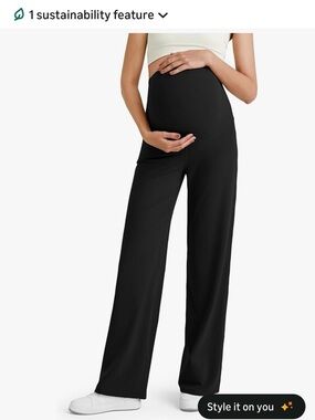 Maternity Wide-Leg Yoga Pants